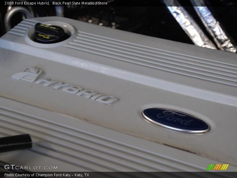 Black Pearl Slate Metallic / Stone 2008 Ford Escape Hybrid