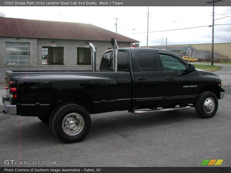 Black / Taupe 2003 Dodge Ram 3500 Laramie Quad Cab 4x4 Dually