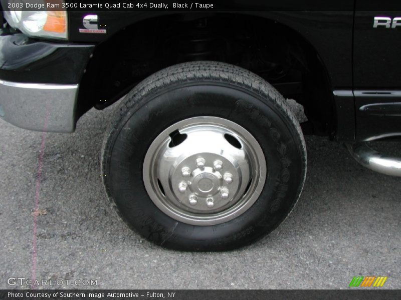 Black / Taupe 2003 Dodge Ram 3500 Laramie Quad Cab 4x4 Dually