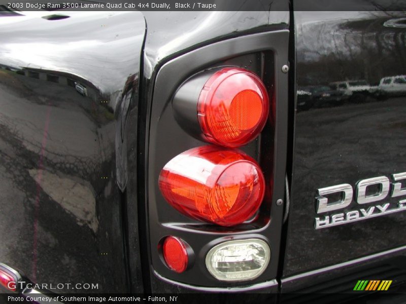 Black / Taupe 2003 Dodge Ram 3500 Laramie Quad Cab 4x4 Dually
