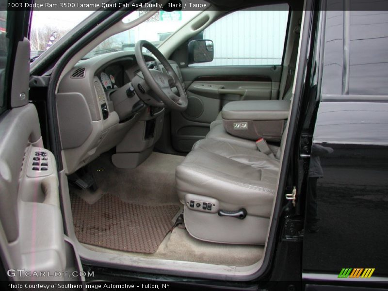 Black / Taupe 2003 Dodge Ram 3500 Laramie Quad Cab 4x4 Dually