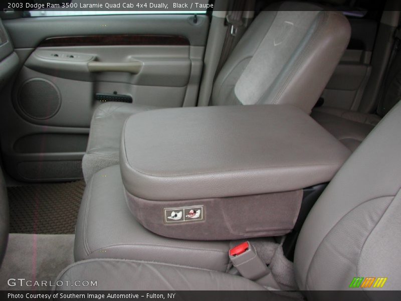 Black / Taupe 2003 Dodge Ram 3500 Laramie Quad Cab 4x4 Dually