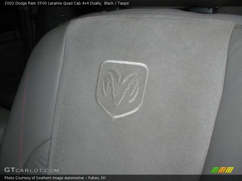 Black / Taupe 2003 Dodge Ram 3500 Laramie Quad Cab 4x4 Dually