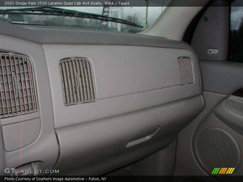 Black / Taupe 2003 Dodge Ram 3500 Laramie Quad Cab 4x4 Dually