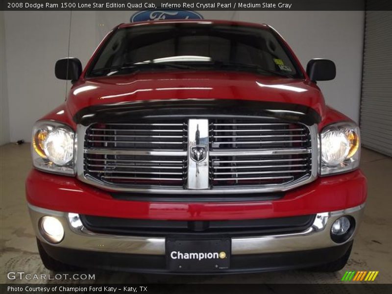Inferno Red Crystal Pearl / Medium Slate Gray 2008 Dodge Ram 1500 Lone Star Edition Quad Cab