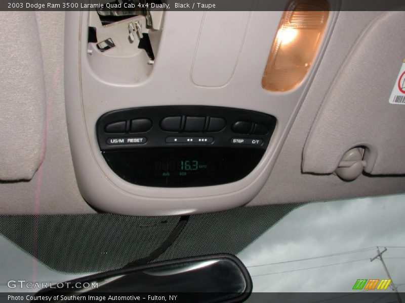 Black / Taupe 2003 Dodge Ram 3500 Laramie Quad Cab 4x4 Dually