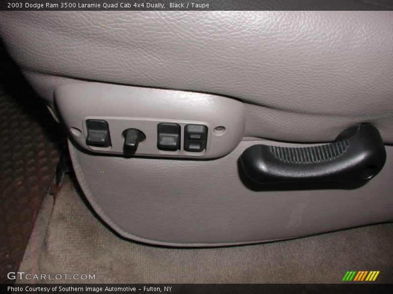 Black / Taupe 2003 Dodge Ram 3500 Laramie Quad Cab 4x4 Dually
