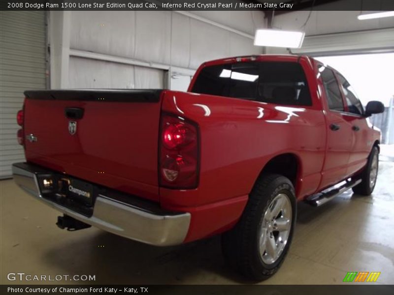 Inferno Red Crystal Pearl / Medium Slate Gray 2008 Dodge Ram 1500 Lone Star Edition Quad Cab