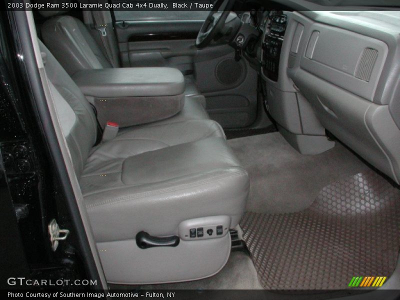 Black / Taupe 2003 Dodge Ram 3500 Laramie Quad Cab 4x4 Dually