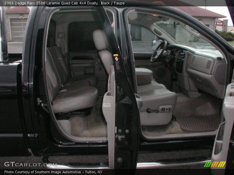 Black / Taupe 2003 Dodge Ram 3500 Laramie Quad Cab 4x4 Dually