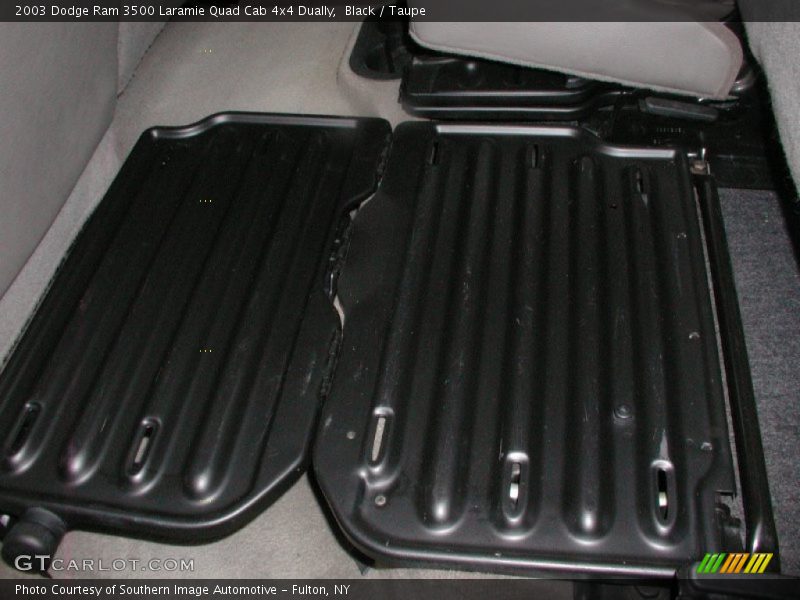 Black / Taupe 2003 Dodge Ram 3500 Laramie Quad Cab 4x4 Dually