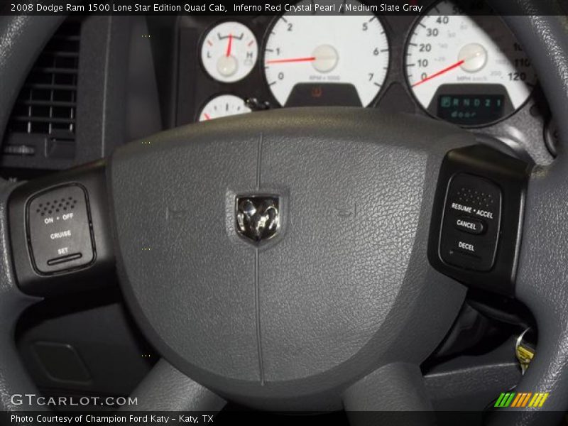 Inferno Red Crystal Pearl / Medium Slate Gray 2008 Dodge Ram 1500 Lone Star Edition Quad Cab