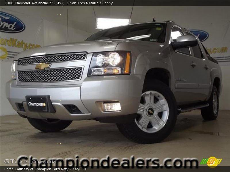 Silver Birch Metallic / Ebony 2008 Chevrolet Avalanche Z71 4x4