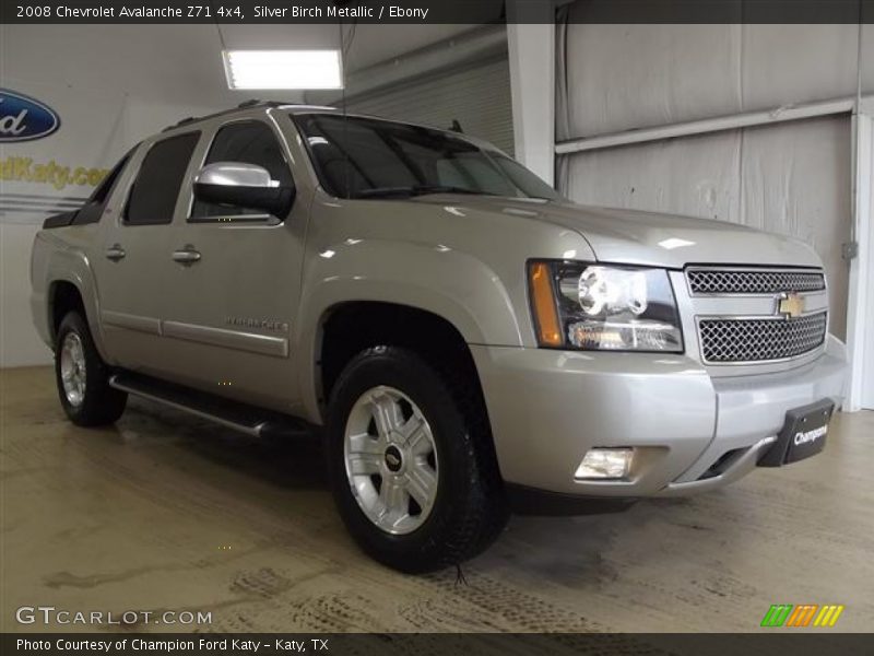 Silver Birch Metallic / Ebony 2008 Chevrolet Avalanche Z71 4x4
