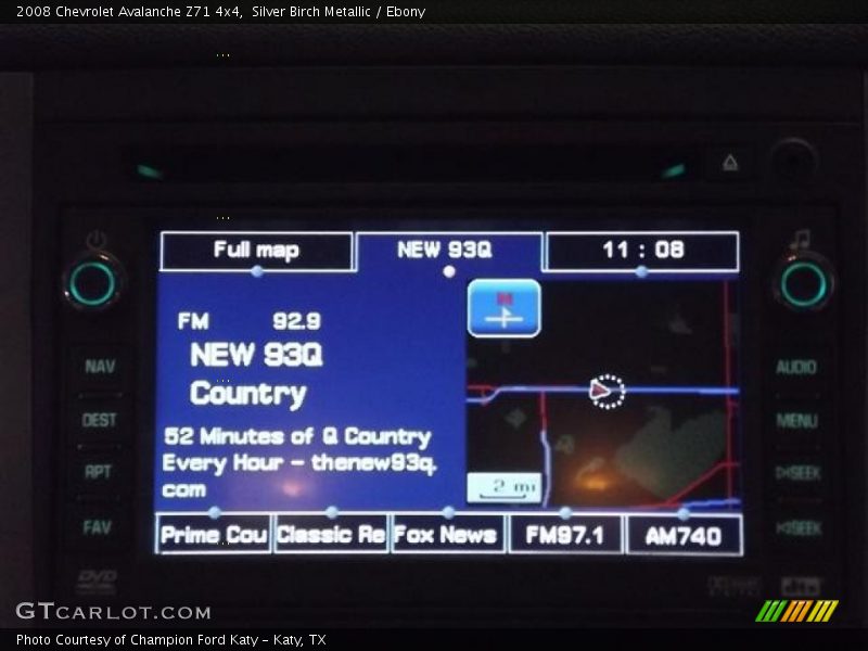 Silver Birch Metallic / Ebony 2008 Chevrolet Avalanche Z71 4x4