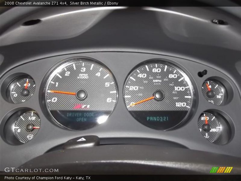 Silver Birch Metallic / Ebony 2008 Chevrolet Avalanche Z71 4x4