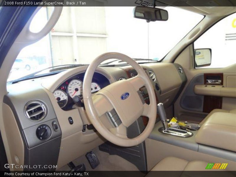 Black / Tan 2008 Ford F150 Lariat SuperCrew