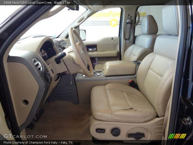 Black / Tan 2008 Ford F150 Lariat SuperCrew