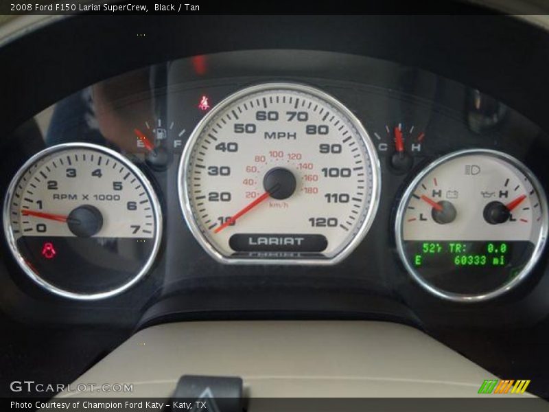 Black / Tan 2008 Ford F150 Lariat SuperCrew