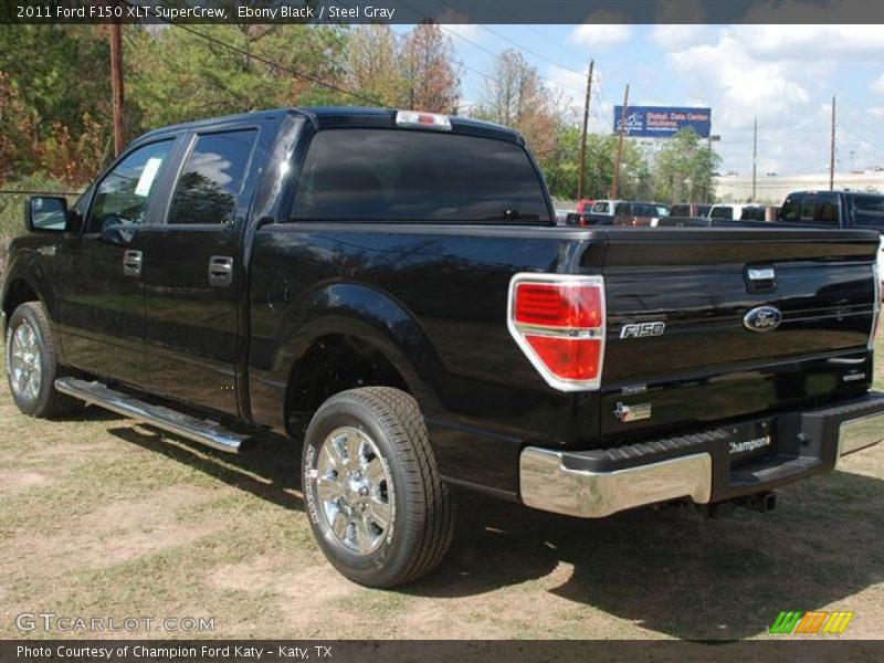 Ebony Black / Steel Gray 2011 Ford F150 XLT SuperCrew