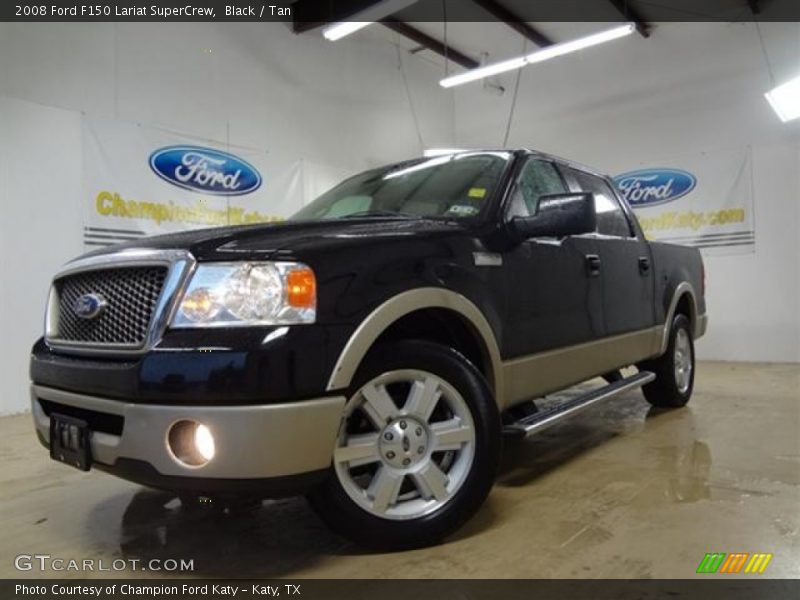 Black / Tan 2008 Ford F150 Lariat SuperCrew