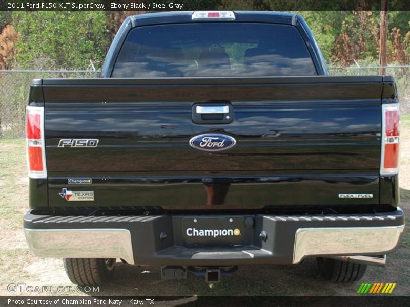 Ebony Black / Steel Gray 2011 Ford F150 XLT SuperCrew