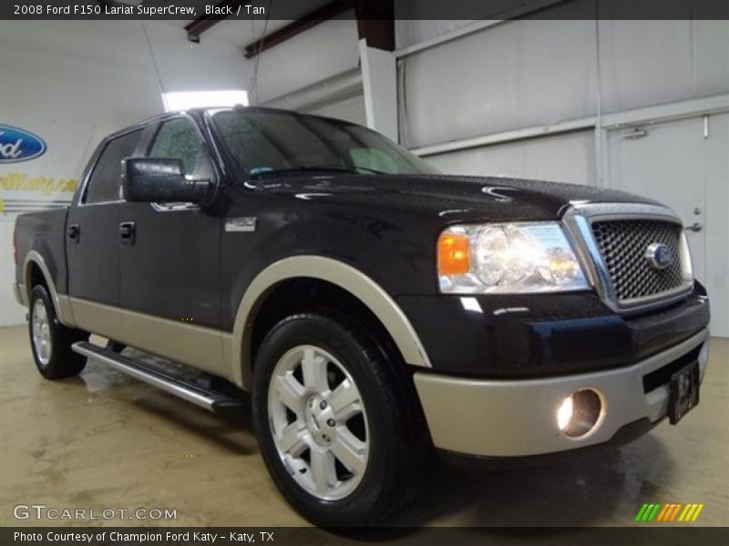 Black / Tan 2008 Ford F150 Lariat SuperCrew