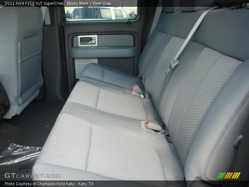 Ebony Black / Steel Gray 2011 Ford F150 XLT SuperCrew