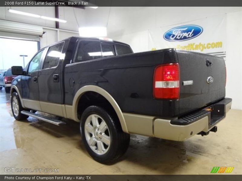 Black / Tan 2008 Ford F150 Lariat SuperCrew