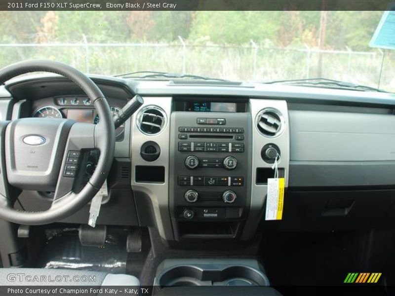 Ebony Black / Steel Gray 2011 Ford F150 XLT SuperCrew