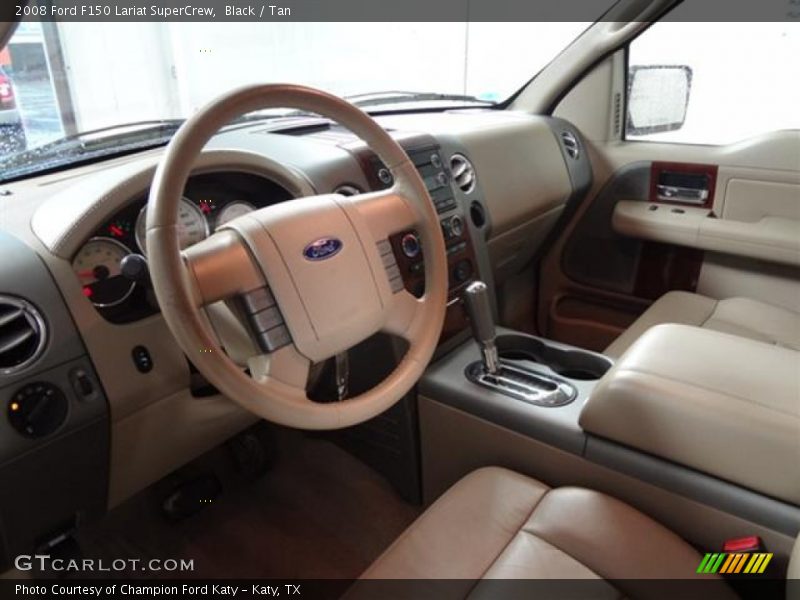 Black / Tan 2008 Ford F150 Lariat SuperCrew