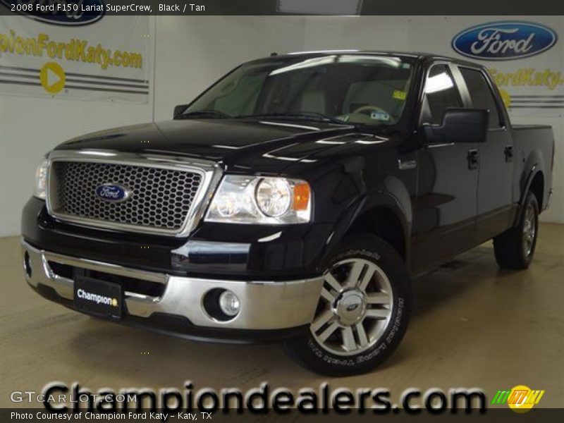 Black / Tan 2008 Ford F150 Lariat SuperCrew