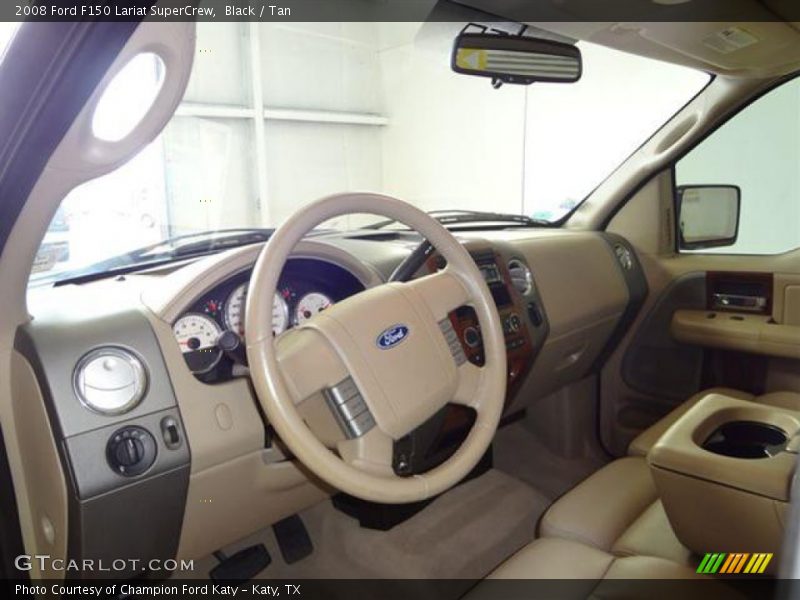 Black / Tan 2008 Ford F150 Lariat SuperCrew