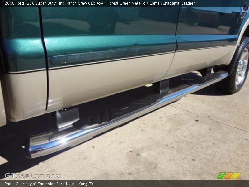 Forest Green Metallic / Camel/Chaparral Leather 2008 Ford F250 Super Duty King Ranch Crew Cab 4x4
