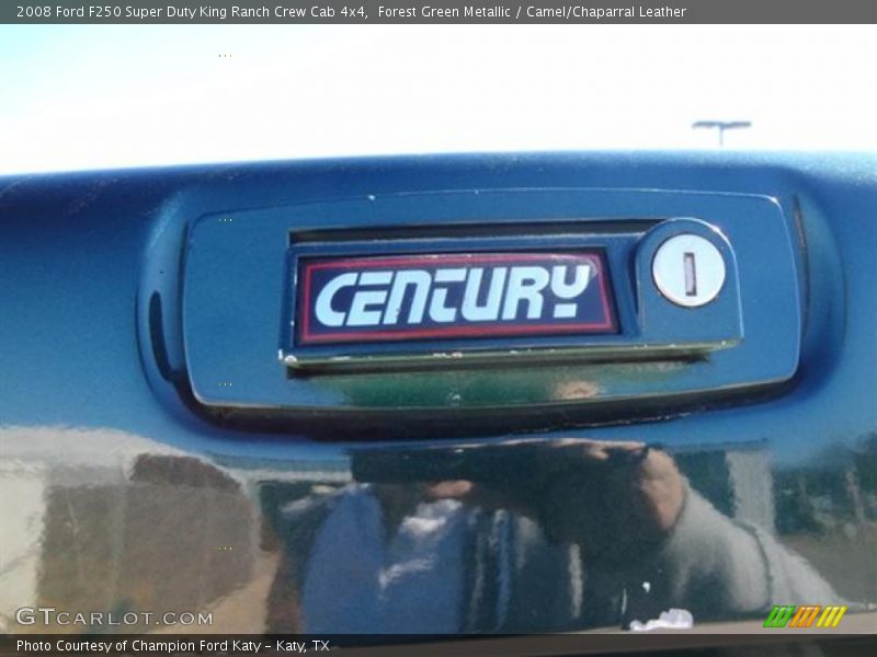 Forest Green Metallic / Camel/Chaparral Leather 2008 Ford F250 Super Duty King Ranch Crew Cab 4x4