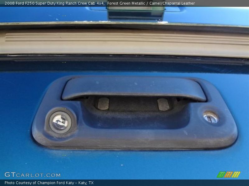 Forest Green Metallic / Camel/Chaparral Leather 2008 Ford F250 Super Duty King Ranch Crew Cab 4x4