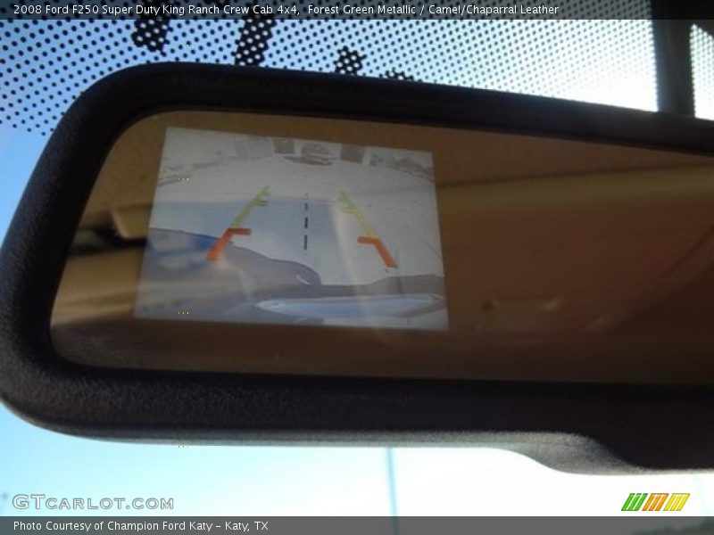 Forest Green Metallic / Camel/Chaparral Leather 2008 Ford F250 Super Duty King Ranch Crew Cab 4x4