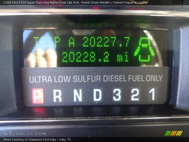 Forest Green Metallic / Camel/Chaparral Leather 2008 Ford F250 Super Duty King Ranch Crew Cab 4x4