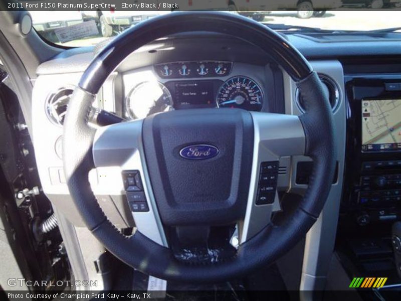 Ebony Black / Black 2011 Ford F150 Platinum SuperCrew