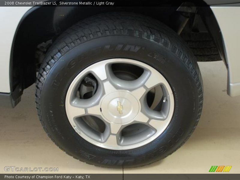 Silverstone Metallic / Light Gray 2008 Chevrolet TrailBlazer LS