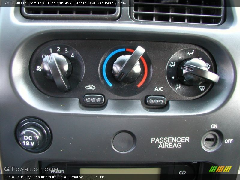 Controls of 2002 Frontier XE King Cab 4x4