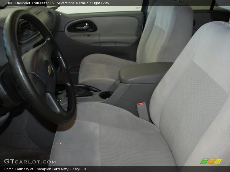 Silverstone Metallic / Light Gray 2008 Chevrolet TrailBlazer LS