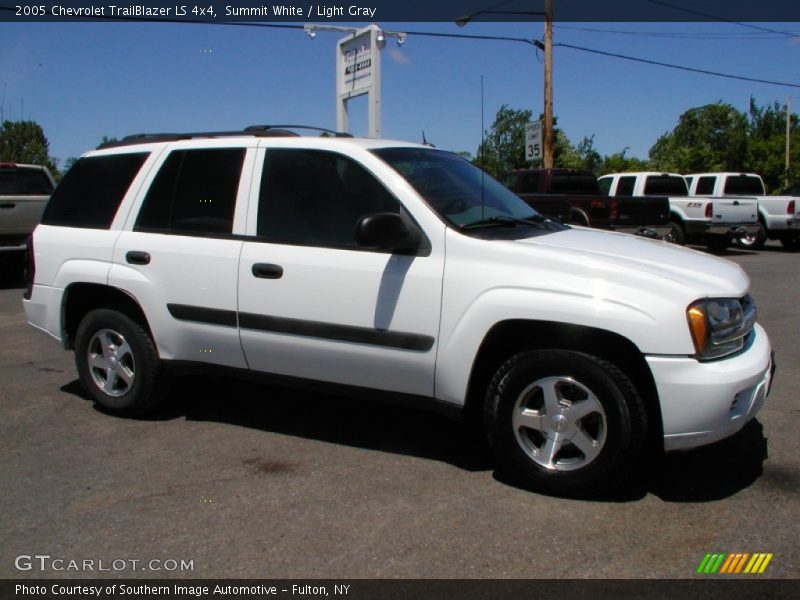 Summit White / Light Gray 2005 Chevrolet TrailBlazer LS 4x4