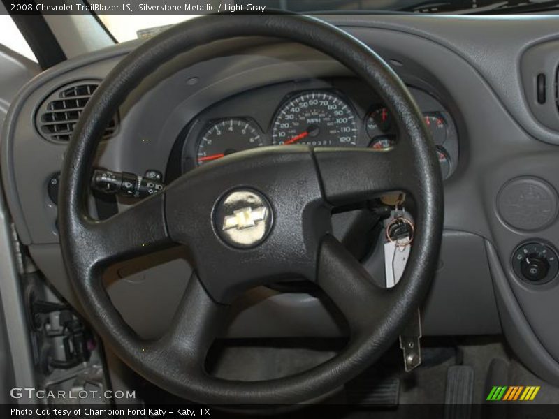Silverstone Metallic / Light Gray 2008 Chevrolet TrailBlazer LS