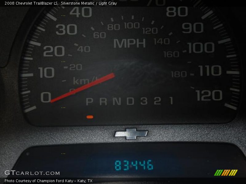 Silverstone Metallic / Light Gray 2008 Chevrolet TrailBlazer LS