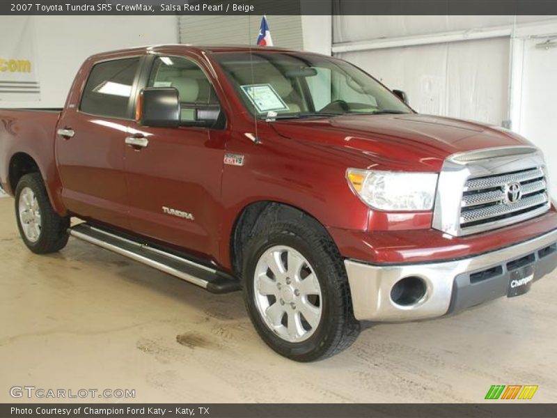 Salsa Red Pearl / Beige 2007 Toyota Tundra SR5 CrewMax