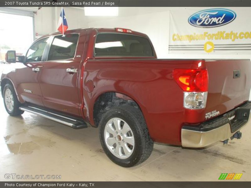 Salsa Red Pearl / Beige 2007 Toyota Tundra SR5 CrewMax