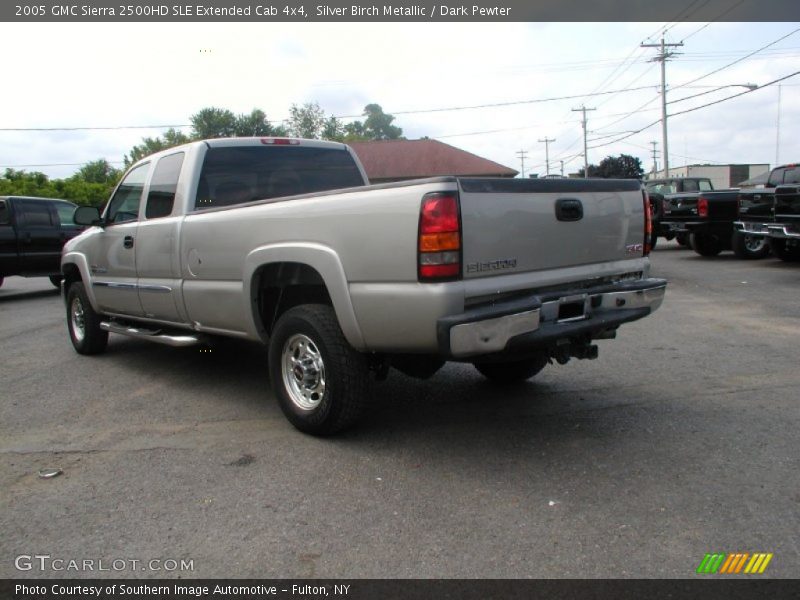 Silver Birch Metallic / Dark Pewter 2005 GMC Sierra 2500HD SLE Extended Cab 4x4