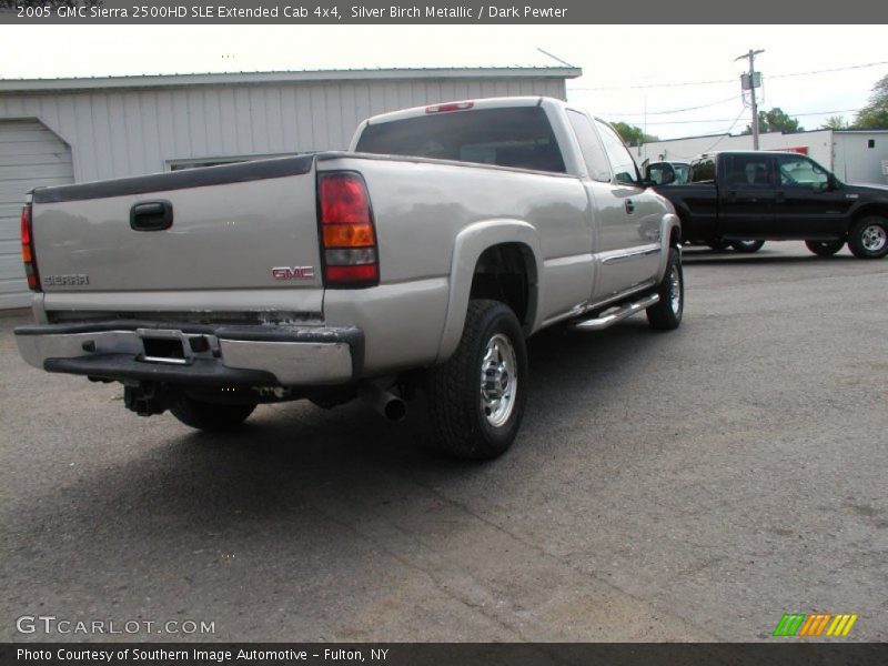 Silver Birch Metallic / Dark Pewter 2005 GMC Sierra 2500HD SLE Extended Cab 4x4