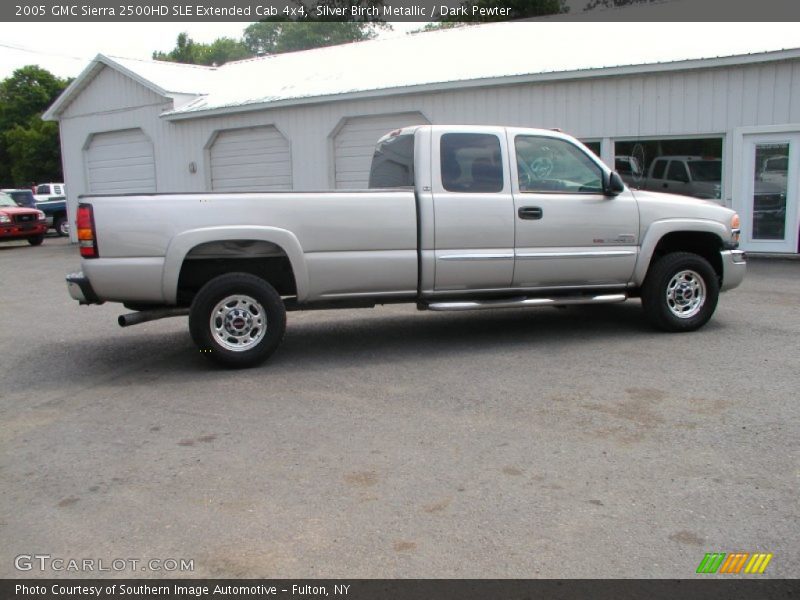 Silver Birch Metallic / Dark Pewter 2005 GMC Sierra 2500HD SLE Extended Cab 4x4